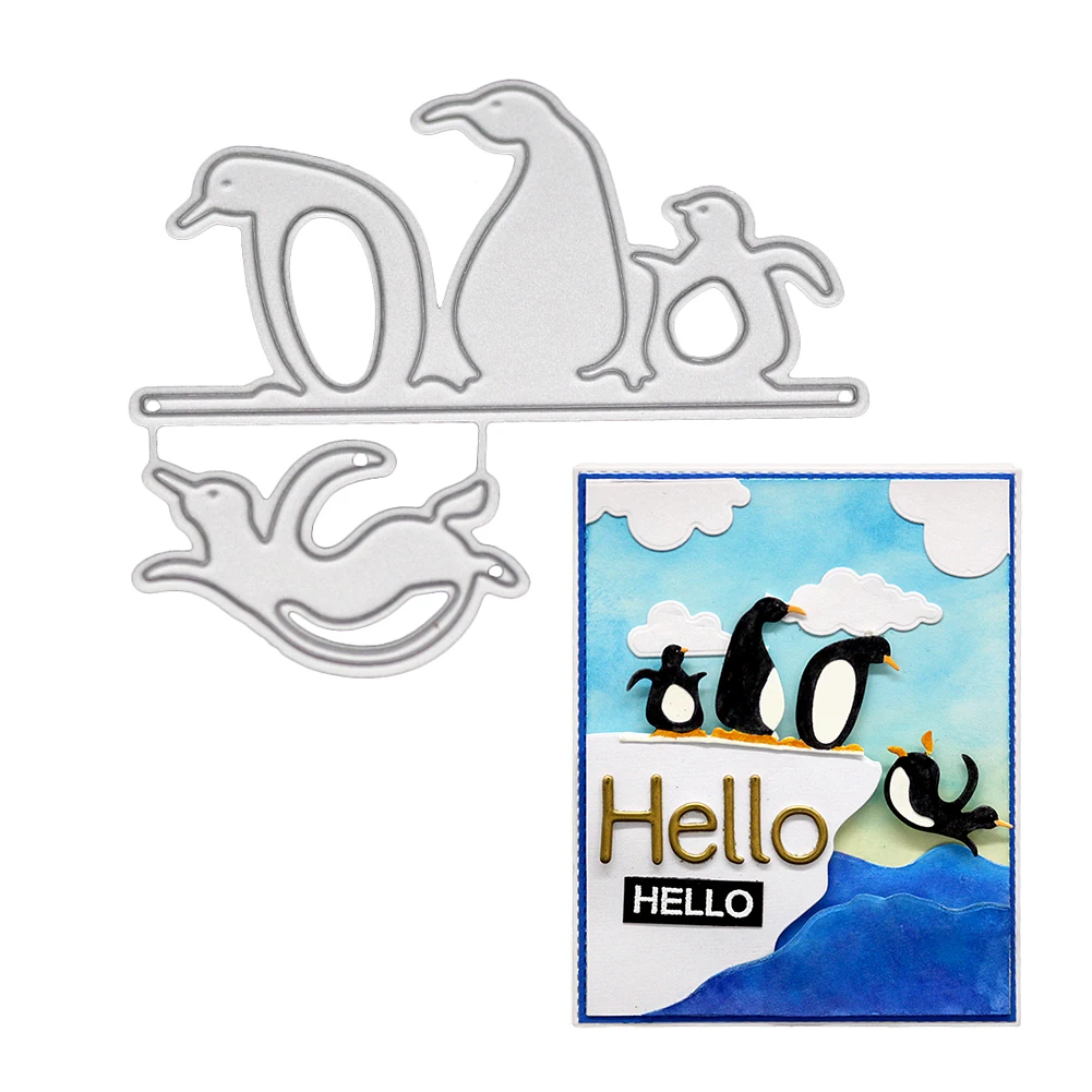 Penguins Metal Cutting Dies Frame Carfts making Stencil DIY For Scrapbooking Album Paper Embossing Card
Penguins Metal Cutting Dies Frame Carfts making Stencil DIY For Scrapbooking Album Paper Embossing Card