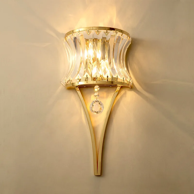 Постмодернистский Хрустальный настенный светильник для гостиной спальни