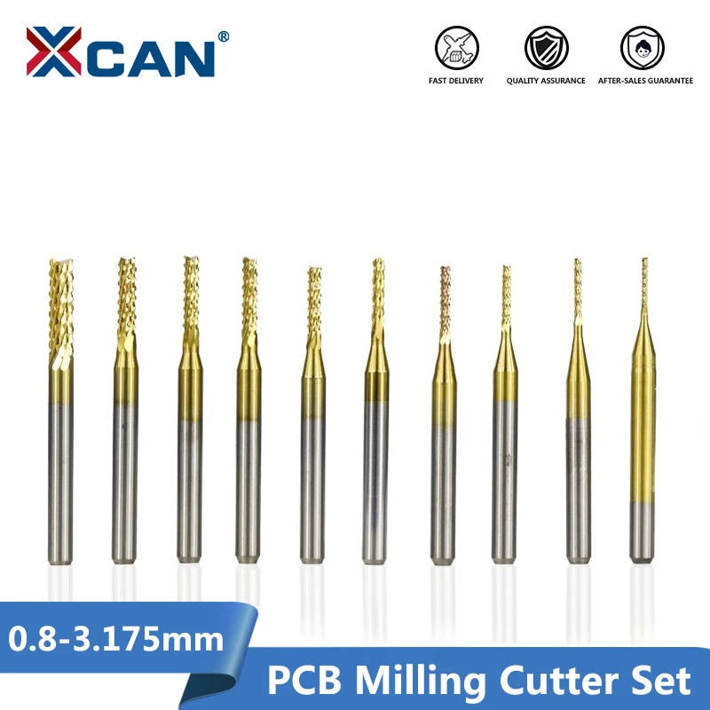 10pcs 0.8mm-3.175mm Titanium Coated Carbide End Milling Cutter Engraving Edge Cutter CNC Router Bits End mill for PCB Machine
10pcs 0.8mm-3.175mm Titanium Coated Carbide End Milling Cutter Engraving Edge Cutter CNC Router Bits End mill for PCB Machine