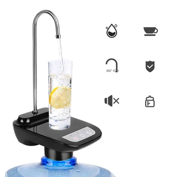 Portable Electric Water Bottle Pump With Large Base Wireless Auto Drinking Water Dispenser Outflow Modes 0.3/1L Silent Design 
Portable Electric Water Bottle Pump With Large Base Wireless Auto Drinking Water Dispenser Outflow Modes 0.3/1L Silent Design