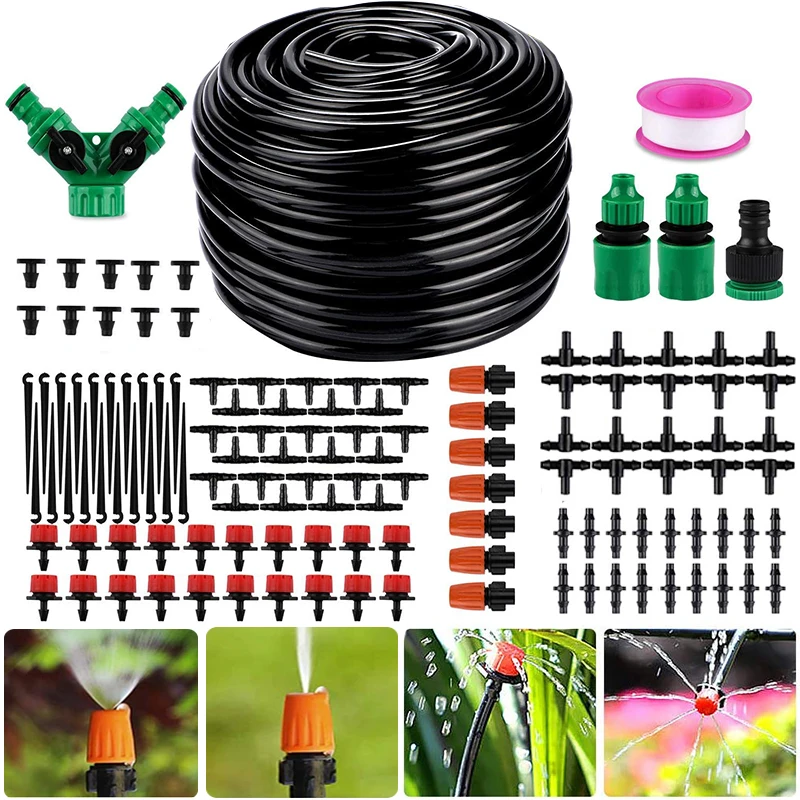 60M Micro Drip Irrigation System Automatic Garden Watering System Kits Self Garden Irrigation Watering Kits Micro Drip Mist Spra
60M Micro Drip Irrigation System Automatic Garden Watering System Kits Self Garden Irrigation Watering Kits Micro Drip Mist Spra