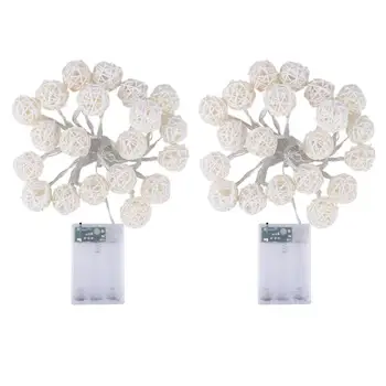 2.3m 20LED Rattan Ball Fairy Light String Garland Home Party Decor Ornament
2.3m 20LED Rattan Ball Fairy Light String Garland Home Party Decor Ornament