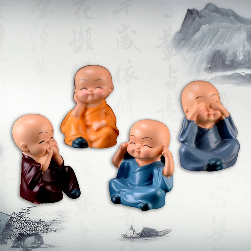 1Set/4 Pcs Four Little Cute KongFu Monk Car Interior Display Decoration Car Seat Home Lovely Decor Dolls
1Set/4 Pcs Four Little Cute KongFu Monk Car Interior Display Decoration Car Seat Home Lovely Decor Dolls