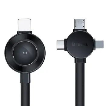 Baseus 4 in 1 Portable Type C Micro interface Cable Magnetic Charging Wireless Charger for Apple Watch
Baseus 4 in 1 Portable Type C Micro interface Cable Magnetic Charging Wireless Charger for Apple Watch