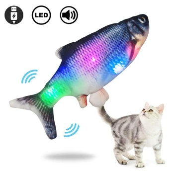 Interactive Fish Chewing and Kicking cat Toy, Funny Cat Toy, Colorful Light +Music +Swing Electric Tail, Light Crucian Carp HOT
Interactive Fish Chewing and Kicking cat Toy, Funny Cat Toy, Colorful Light +Music +Swing Electric Tail, Light Crucian Carp HOT