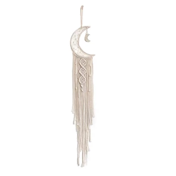 Macrame Dream Catcher with LED,Woven Wall Hanging Handmade Dreamcatcher Tapestry,Boho Tassels Decoration Home Decor,Moon
Macrame Dream Catcher with LED,Woven Wall Hanging Handmade Dreamcatcher Tapestry,Boho Tassels Decoration Home Decor,Moon