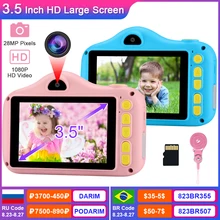 

Prograce 3.5 Inch Child Camera 28MP Kids Digital Camera Kid Selfie Camera Photo Child Video Camera Birthday Gift Girl Toy Camera