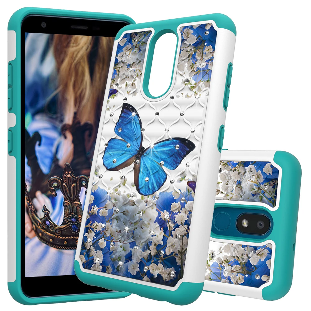 Двухслойный бронированный противоударный чехол для LG K30 2019/Aristo 4 +/Prime 2/Arena2/Escape