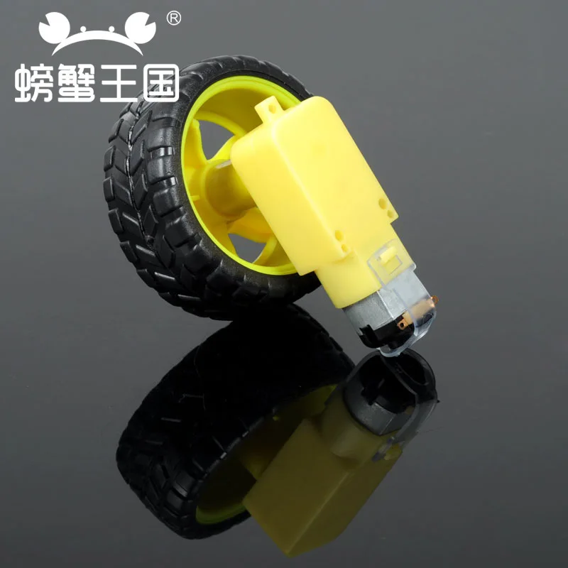 Crab Kingdom TT Motor TT Wheel Robot Smart Car Accessories Motor + Wheel Set Multi-Specification
Crab Kingdom TT Motor TT Wheel Robot Smart Car Accessories Motor + Wheel Set Multi-Specification