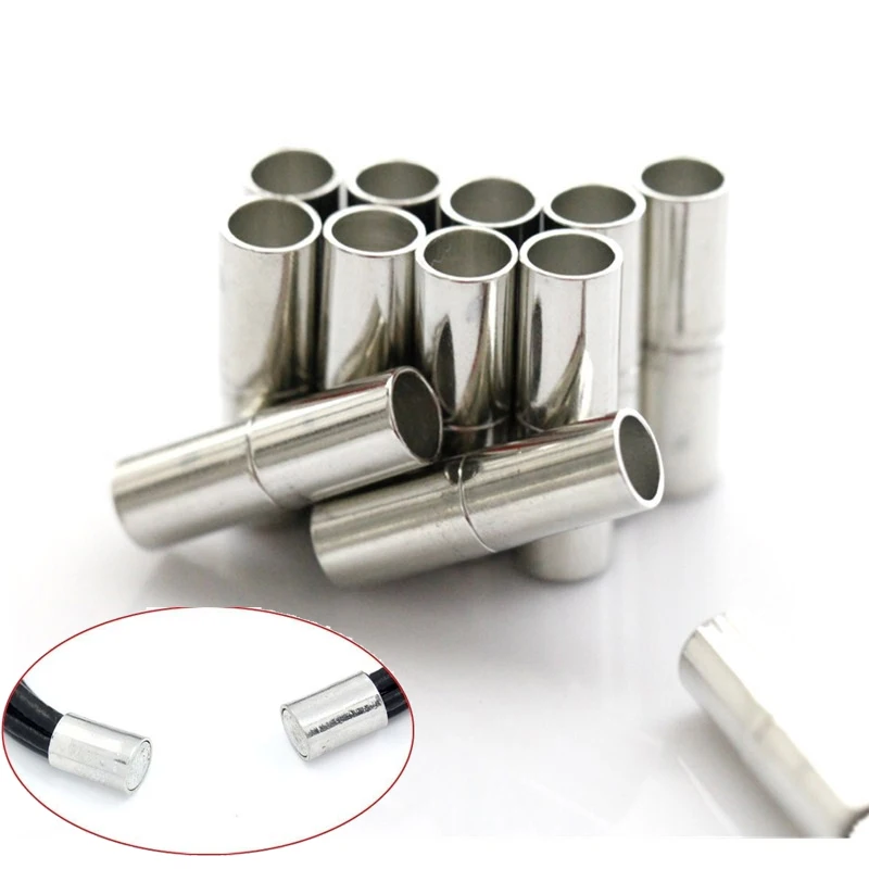 10pcs/set Column Magnet Clasps Connectors Silver Tube For Bracelet DIY Jewelry Necklace Making Accessories 5-7mm
10pcs/set Column Magnet Clasps Connectors Silver Tube For Bracelet DIY Jewelry Necklace Making Accessories 5-7mm