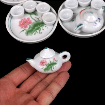 6pcs Colorful Floral Print Porcelain Tea Set Furniture ToysTableware Cup Plate Miniature Dollhouse Dinnerware Simulation
6pcs Colorful Floral Print Porcelain Tea Set Furniture ToysTableware Cup Plate Miniature Dollhouse Dinnerware Simulation