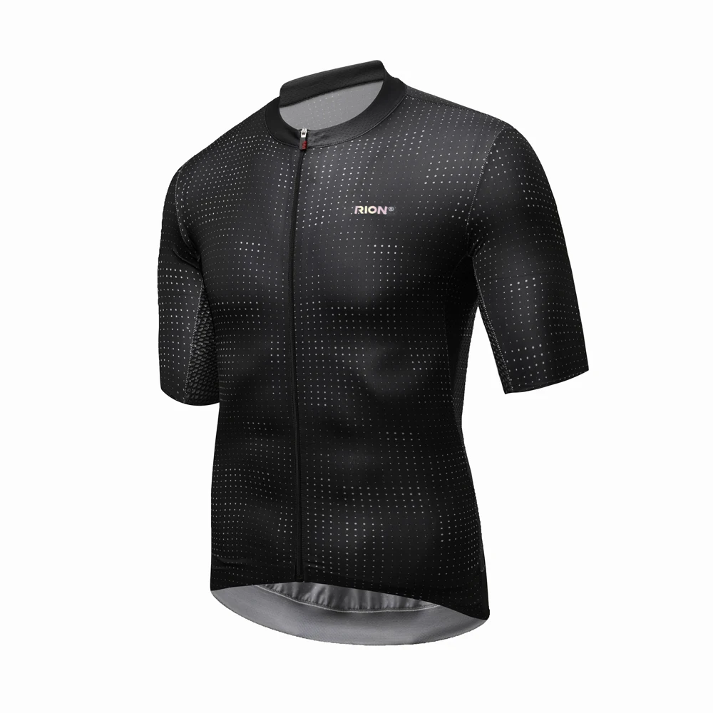 RION Men Cycling Jersey 2020 Short Sleeve MTB Road Bike Jersey Stripes Breathable Mountain Bicycle Jersey Maillot Ciclismo