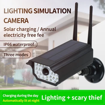 Fake Dummy Camera Outdoor Waterproof Home Camera Solar Power Simulation Camera with LED Light Security Surveillance
Fake Dummy Camera Outdoor Waterproof Home Camera Solar Power Simulation Camera with LED Light Security Surveillance