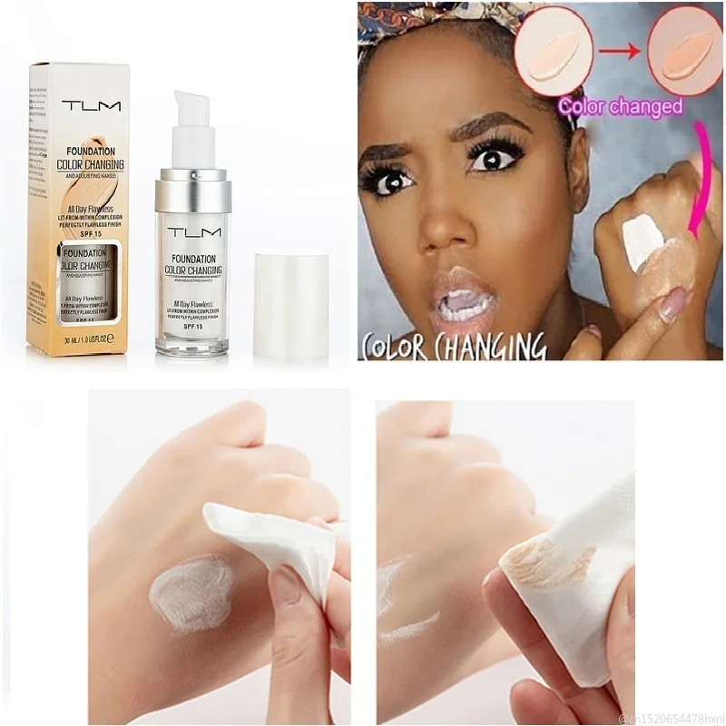 30/20ml Liquid Colour Changing Foundation for Skin Tone Waterproof Lasting Nude Face Cover Concealer Foundation Makeup TSLM2
30/20ml Liquid Colour Changing Foundation for Skin Tone Waterproof Lasting Nude Face Cover Concealer Foundation Makeup TSLM2