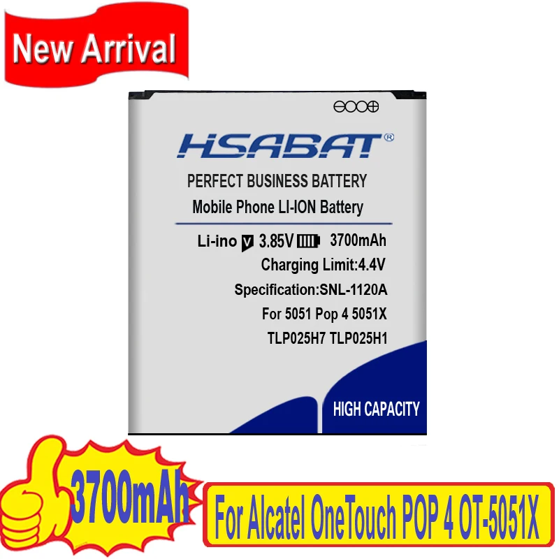 Аккумулятор для Alcatel OneTouch POP 4 OT 5051X 3700M 5051D 5051J 5051 мАч|Аккумуляторы мобильных