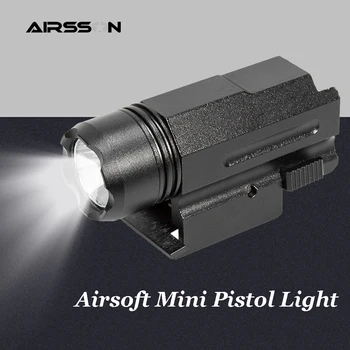 Airsoft Mini Pistol Light Tactical LED Gun Flashlight QD Quick Detach Rifle Handgun Torch for 20mm Rail Glock 17 19 18C 24
Airsoft Mini Pistol Light Tactical LED Gun Flashlight QD Quick Detach Rifle Handgun Torch for 20mm Rail Glock 17 19 18C 24