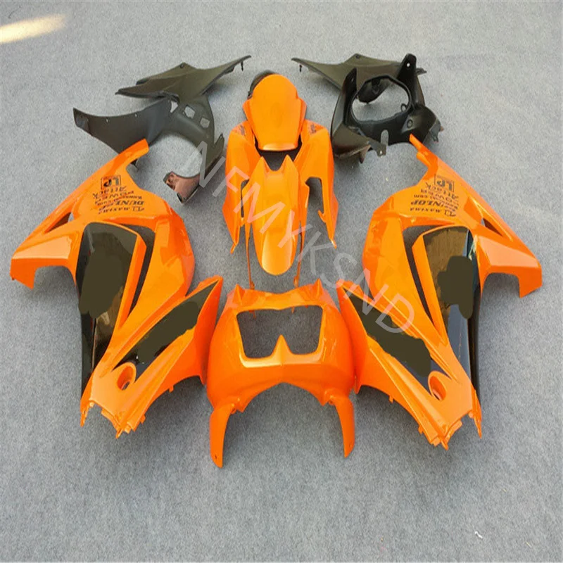 

Custom for Kawasaki Ninja fairing ZX250 2008-2013 2014 injection molding ZX250 08-14 orange black motorcycle fairing