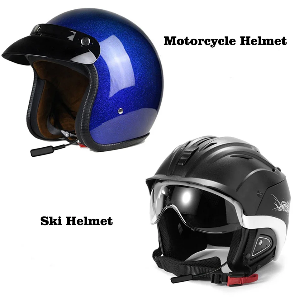 Гарнитура HUOSLOOG для шлема Bluetooth лыжная гарнитура гоночный автомобиль мотоцикл