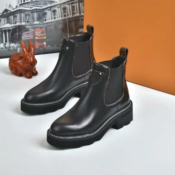 Women Ankle Boots Motocycle booties Wome Real LeatherBoots Botas Female Womens Ankle Boots Square Heel Martin Boots Autumn Shoes
Women Ankle Boots Motocycle booties Wome Real LeatherBoots Botas Female Womens Ankle Boots Square Heel Martin Boots Autumn Shoes