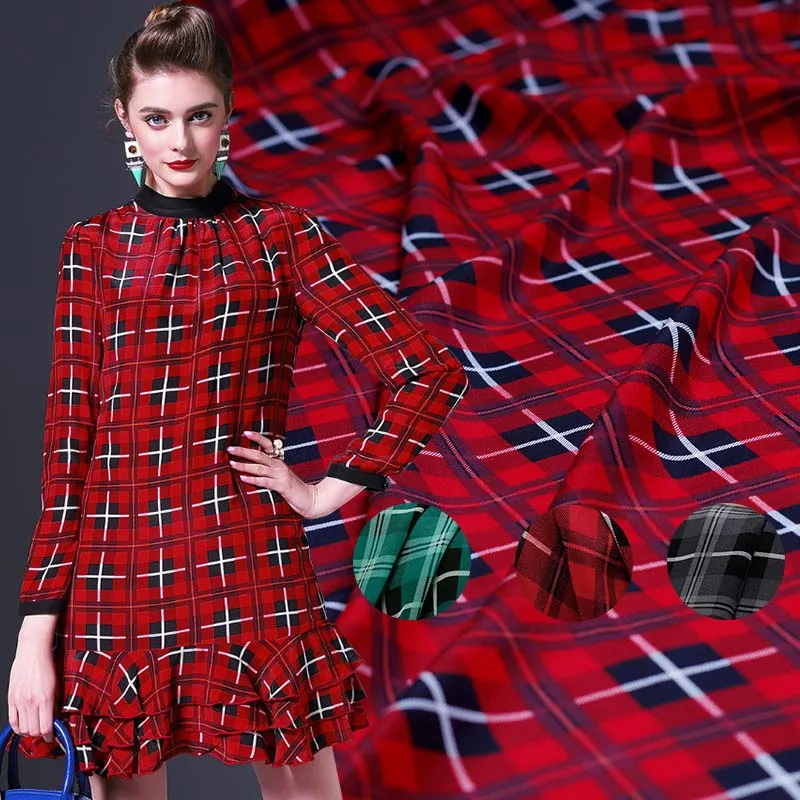 PearlSilk Store Crepe de Chine classic plaid series European and American temperament summer dress fabric 3 colors Free shipping
PearlSilk Store Crepe de Chine classic plaid series European and American temperament summer dress fabric 3 colors Free shipping