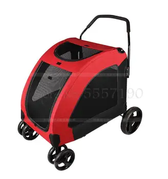 Large hand push pet cart high quality high end pet stroller folding four wheel trolley Teddy large dog stroller
Large hand push pet cart high quality high end pet stroller folding four wheel trolley Teddy large dog stroller
