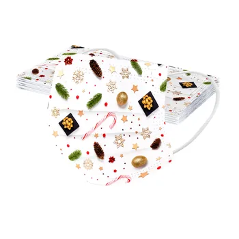 50pcs Disposable Mask Unisex Adults Christmas Printed Masks 3-layer Melt Blown Cloth Masque Elastic Earloop Mascarillad Маски
50pcs Disposable Mask Unisex Adults Christmas Printed Masks 3-layer Melt Blown Cloth Masque Elastic Earloop Mascarillad Маски