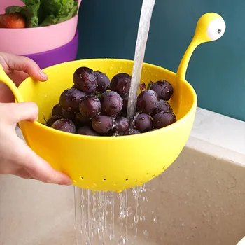 Kitchen Drain Basket Cartoon Vegetable Fruit Storage Basket Big Eye Monster Plastic Drainer Kitchen Plastic Strainer Fruit Plate
Kitchen Drain Basket Cartoon Vegetable Fruit Storage Basket Big Eye Monster Plastic Drainer Kitchen Plastic Strainer Fruit Plate