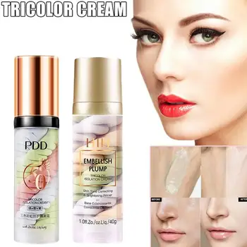 40ml Rainbow Tricolor Makeup Base Isolation Makeup Pre-milk Base Concealer Cream Invisible Pore Brighten Face Isolation Cream
40ml Rainbow Tricolor Makeup Base Isolation Makeup Pre-milk Base Concealer Cream Invisible Pore Brighten Face Isolation Cream
