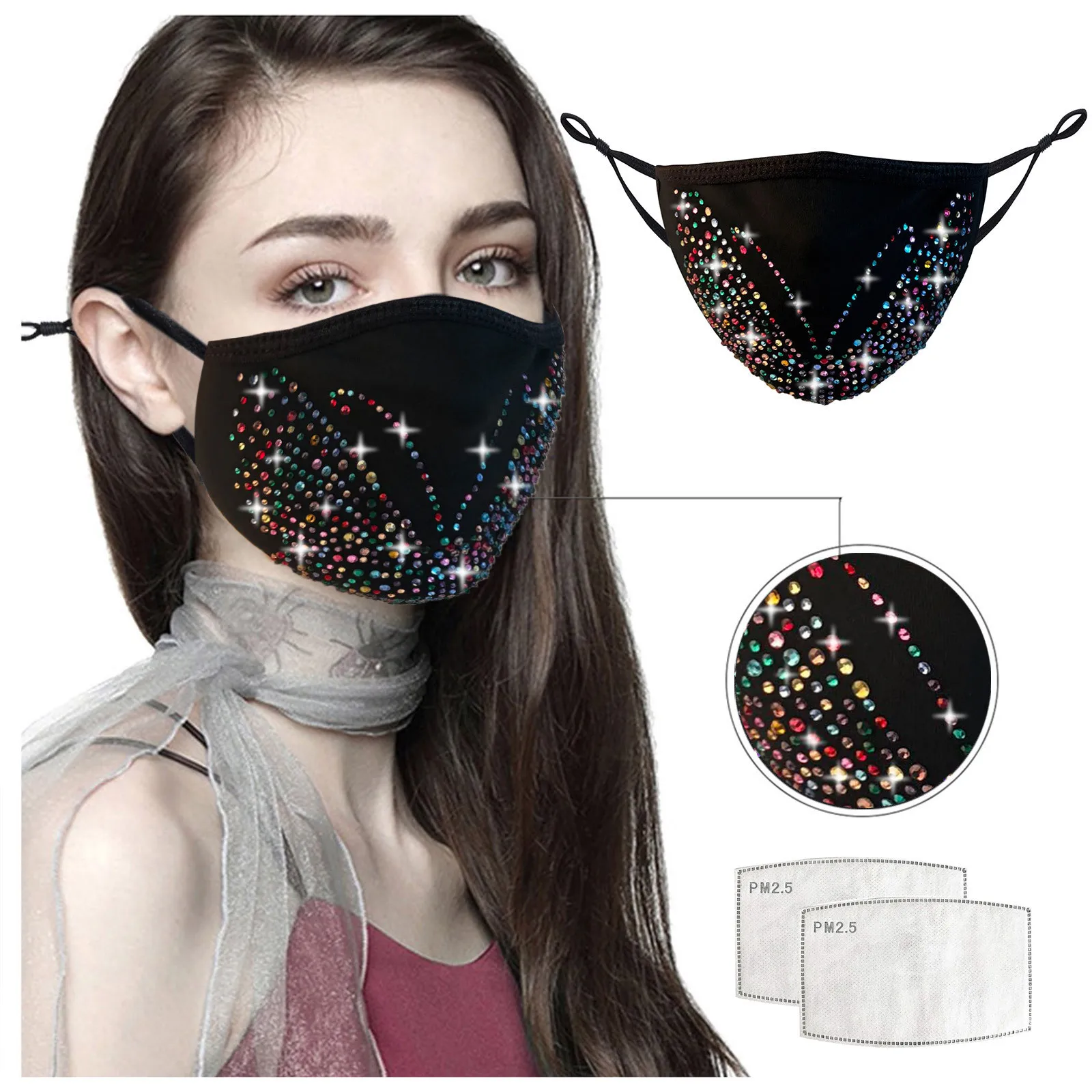 Fast Delivery 1/2/3/4/5PCS Women's Masquerade Mask with filters Ball Diamond Crystal Party Mask Bandage Mascarilla reutilizable
Fast Delivery 1/2/3/4/5PCS Women's Masquerade Mask with filters Ball Diamond Crystal Party Mask Bandage Mascarilla reutilizable