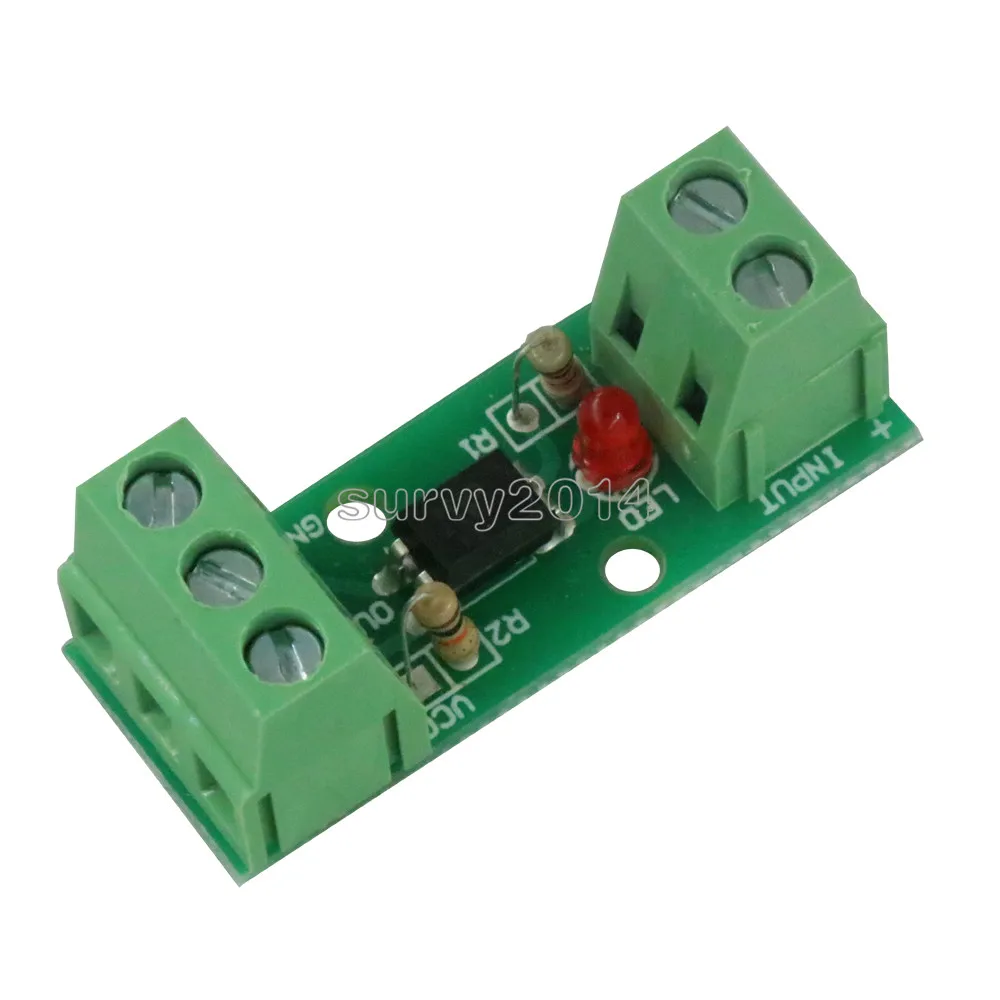 One 1 Channel 12V Isolated Board Optocoupler Isolation Module No Din Rail Holder PLC Processors 80KHz PC817 EL817 3000V Voltage
One 1 Channel 12V Isolated Board Optocoupler Isolation Module No Din Rail Holder PLC Processors 80KHz PC817 EL817 3000V Voltage
