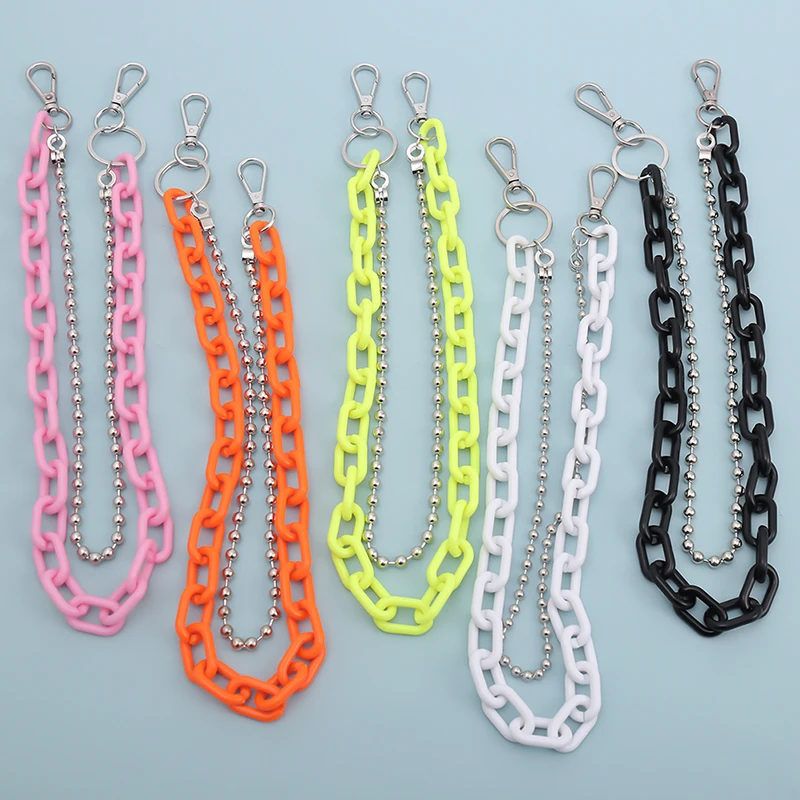 2 Layer Candy Color Rock Punk Hook Hip-hop Pants Chain Waist Belt Acrylic Metal Silver Chain Belts For Women Trouser Accessories
2 Layer Candy Color Rock Punk Hook Hip-hop Pants Chain Waist Belt Acrylic Metal Silver Chain Belts For Women Trouser Accessories