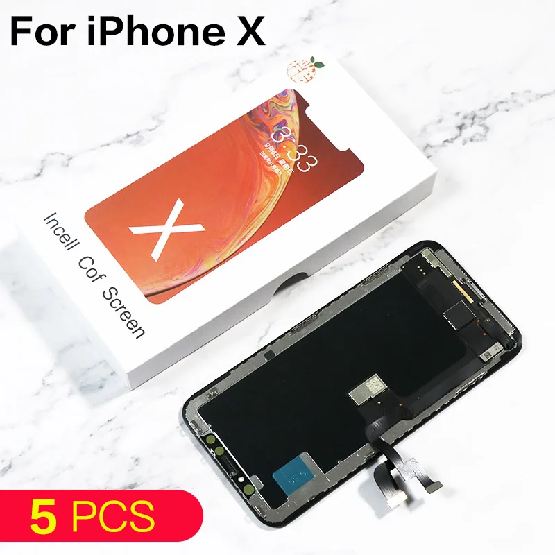 5 Pcs/lot Quality AAA AMOLED No Dead Pixel For IPhone X LCD Display Touch Screen 5.8 Digitizer Assembly Replacement Pantalla
5 Pcs/lot Quality AAA AMOLED No Dead Pixel For IPhone X LCD Display Touch Screen 5.8 Digitizer Assembly Replacement Pantalla