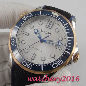 41mm Bliger white dial Automatic Luminous Sapphire Glass Mechanical men's Watch
41mm Bliger white dial Automatic Luminous Sapphire Glass Mechanical men's Watch