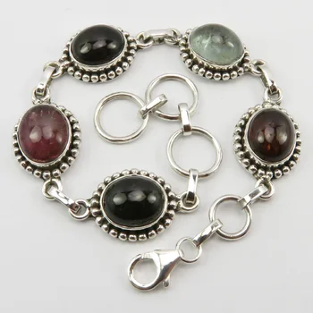 Multicolor Tourmaline Bracelet 7.8" Engagement Gift
Multicolor Tourmaline Bracelet 7.8" Engagement Gift