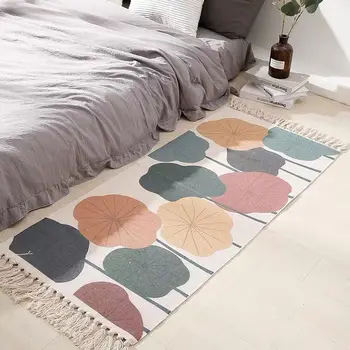 Nordic Cotton Linen Tassel Rug For Bedroom Woven Bedside Mat Bathroom Living Room Study Carpet Geometric Hand Made Rug Door
Nordic Cotton Linen Tassel Rug For Bedroom Woven Bedside Mat Bathroom Living Room Study Carpet Geometric Hand Made Rug Door