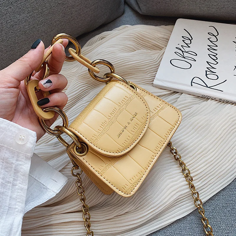Mini Bag Female 2019 Wild Stone Pattern Single Back Messenger Bag Fashion Chain Small Square Bag Tide
Mini Bag Female 2019 Wild Stone Pattern Single Back Messenger Bag Fashion Chain Small Square Bag Tide