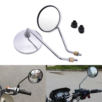 Universal Motorcycle Mirrors Aluminum Chrome Round Mirror Long Stem For Suzuki RM 85 125 250 X Z 250 450 DRZ400SM DR250 DJEBEL
Universal Motorcycle Mirrors Aluminum Chrome Round Mirror Long Stem For Suzuki RM 85 125 250 X Z 250 450 DRZ400SM DR250 DJEBEL