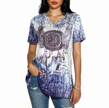 Summer Short Tshirt Women Tie-dye Print Casual Shirt Top Womens Tatoo Digital Printing T-Shirts Plus Size 5XL Camiseta Mujer
Summer Short Tshirt Women Tie-dye Print Casual Shirt Top Womens Tatoo Digital Printing T-Shirts Plus Size 5XL Camiseta Mujer