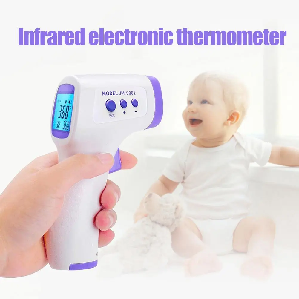 

Portable Digital LCD Backlight Non-contact Infrared Alarm Forehead Thermometer