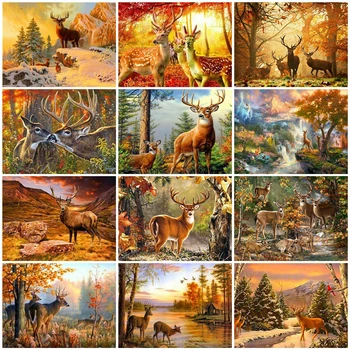 HUACAN DIY Pictures By Number Deer Drawing On Canvas Painting By Numbers Hand Painted Paintings Art Animal Kits Home Decoration
HUACAN DIY Pictures By Number Deer Drawing On Canvas Painting By Numbers Hand Painted Paintings Art Animal Kits Home Decoration