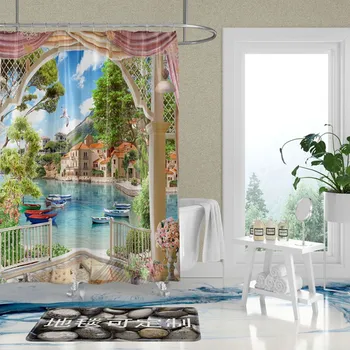 Forest Trees Printed 3D Bath Curtains Waterproof Polyester Fabric Washable Bathroom Shower Curtain Screen With Hooks Accessories
Forest Trees Printed 3D Bath Curtains Waterproof Polyester Fabric Washable Bathroom Shower Curtain Screen With Hooks Accessories