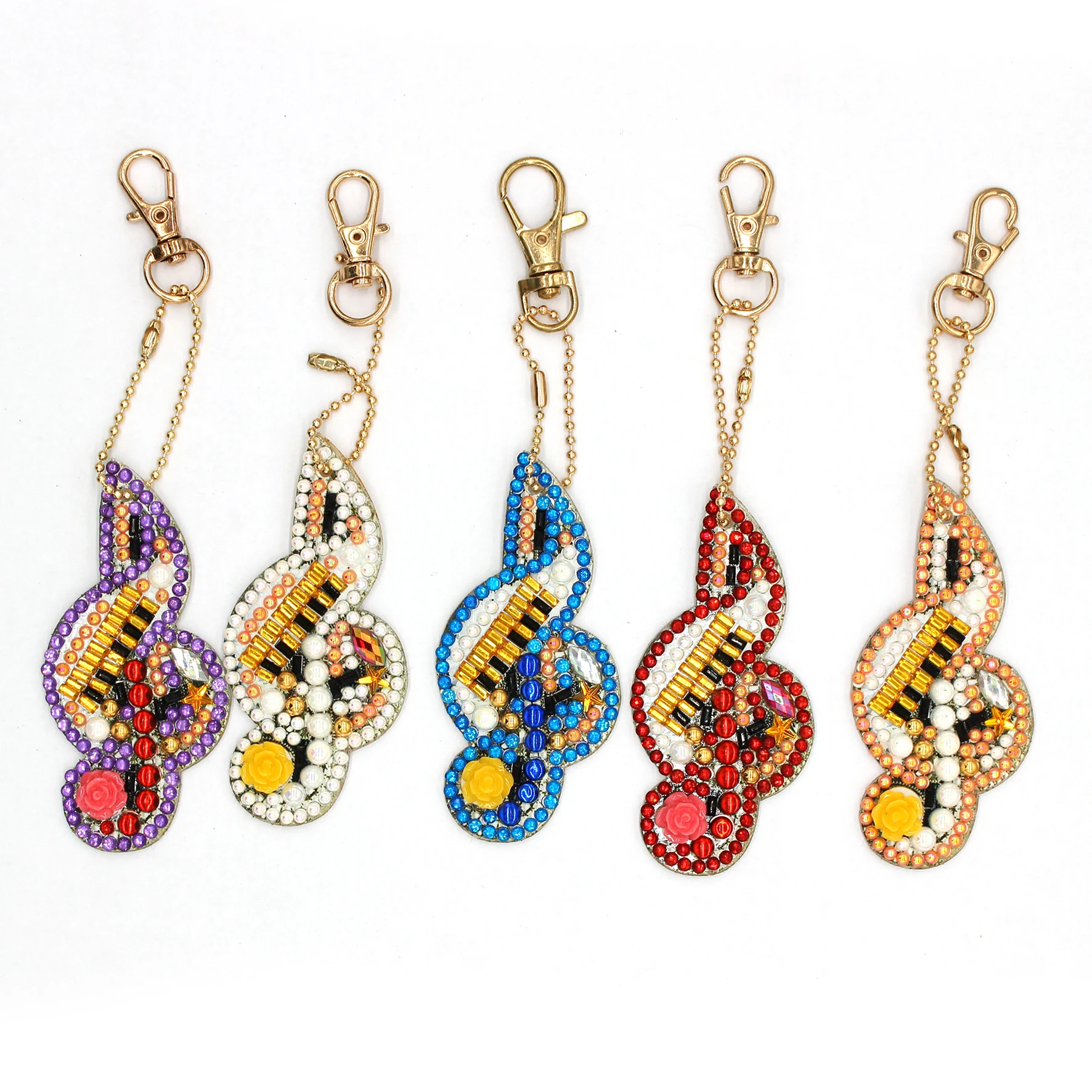 5pcs DIY Special-shaped Musical Notes Key Chains Diamond Embroidery Cross Stitch Keyring Full Drill Diamond Painting Keychains
5pcs DIY Special-shaped Musical Notes Key Chains Diamond Embroidery Cross Stitch Keyring Full Drill Diamond Painting Keychains