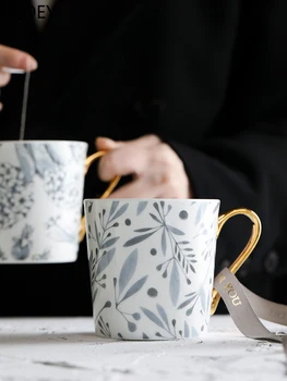 Flowers Coffee Mugs Gold Handle Ceramic White Coffee Mugs Porcelain Handmade Office Drinking Tea Cup Tazas Creative Milk Cup Hot
Flowers Coffee Mugs Gold Handle Ceramic White Coffee Mugs Porcelain Handmade Office Drinking Tea Cup Tazas Creative Milk Cup Hot