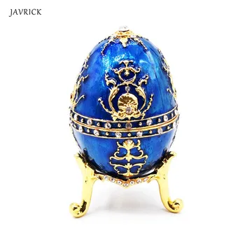 Blue Faberge-Egg Series Hand Painted Jewelry Trinket Box Unique Gift for Easter Home Decor Collectible
Blue Faberge-Egg Series Hand Painted Jewelry Trinket Box Unique Gift for Easter Home Decor Collectible
