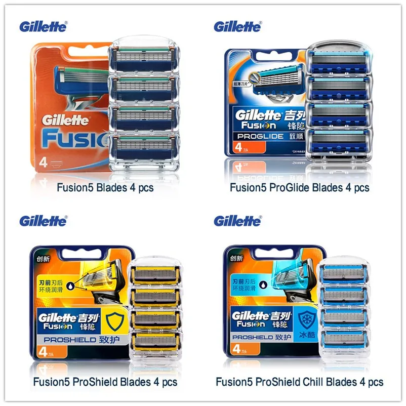 

Authentic Authorization Gillette Fusion ProGlide Proshield Razor Blades for Men Shaving Razor Safety Spare Parts