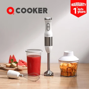 QCOOKER hand Blender CD-HB01 Kitchen Electric Multi function mixer juicer Portable Food Processor Safety material Quick Juicing
QCOOKER hand Blender CD-HB01 Kitchen Electric Multi function mixer juicer Portable Food Processor Safety material Quick Juicing