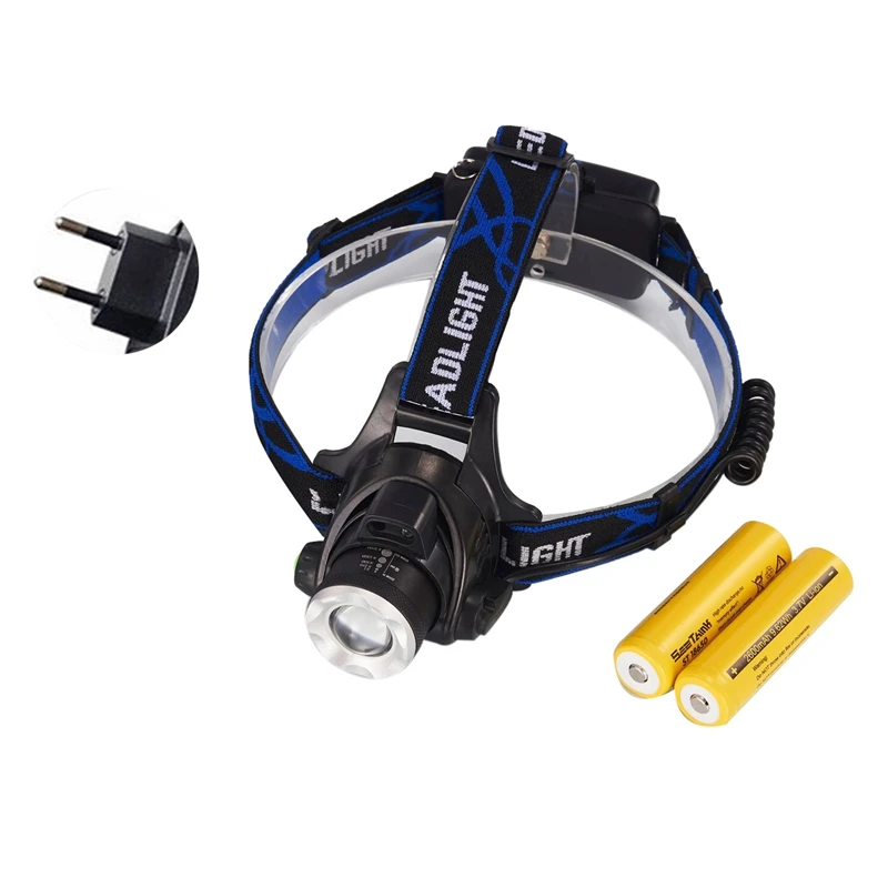 

T6 Sensor Outdoor Head-Mounted Headlights Led Long-Range Charging Glare Lights Camping Fishing Flashlights Adjustable Headlights