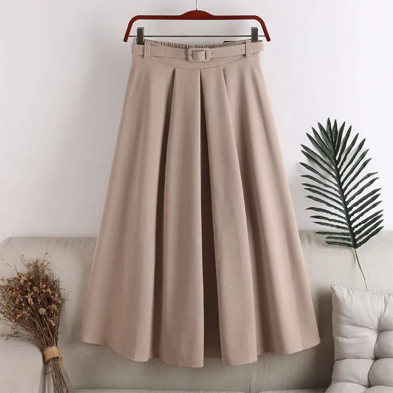 Neophil Women's Basic Pleated Midi Skirts Sashes High Wasit Winter Solid A-Line Skirts Falda Plisada Office Lady Work Wear S9901
Neophil Women's Basic Pleated Midi Skirts Sashes High Wasit Winter Solid A-Line Skirts Falda Plisada Office Lady Work Wear S9901