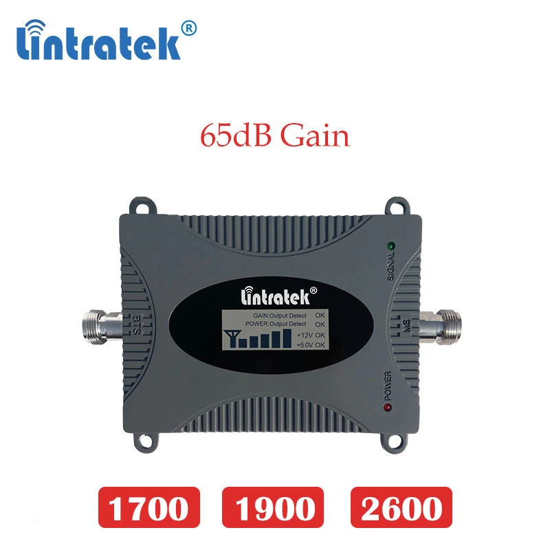 Фото Lintratek 2600 МГц 4g lte усилитель сигнала 4G 1700 AWS 3g 1900 шт. B2 сотовой связи | Усилители сигнала (4000199534067)