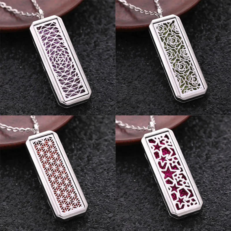 Rectangle Magnetic Pendant Stainless Steel Aromatherapy Essential Oil Diffuser Perfume Locket Pentagram Style Necklace Jewelry
Rectangle Magnetic Pendant Stainless Steel Aromatherapy Essential Oil Diffuser Perfume Locket Pentagram Style Necklace Jewelry